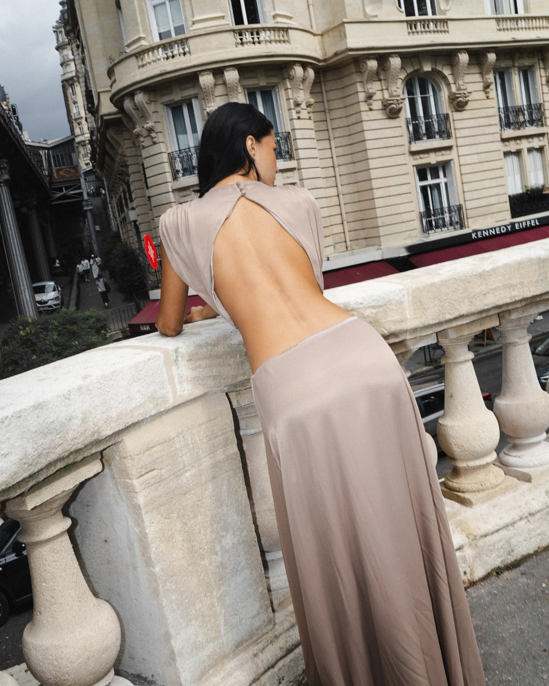 GABRIELA Open Back Maxi Dress