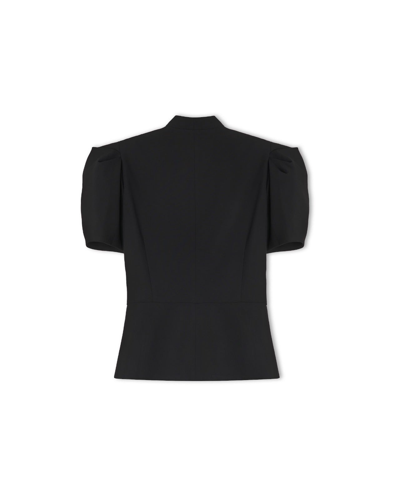 AUDREY Black Tie Neck Blouse